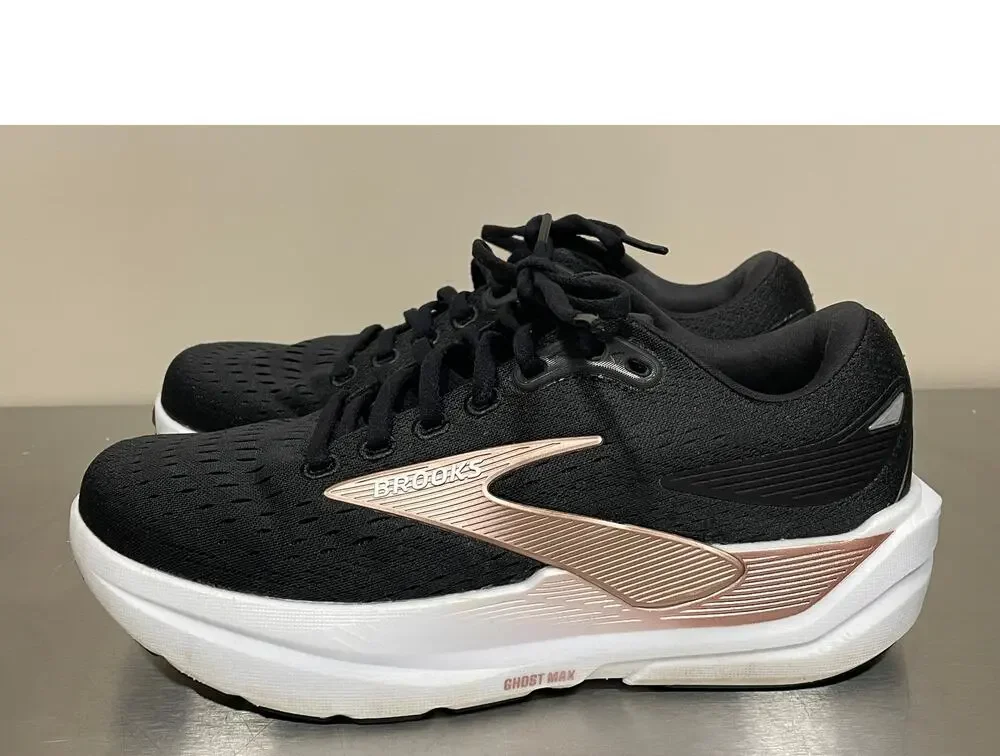 Brooks Women's Ghost Max 3 Running Shoes Black Rose Gold Size 7